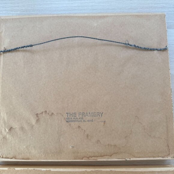 Vintage Asian-Inspired Bird & Floral Framed Art Prints Bamboo Style Frame - Picture 6 of 6